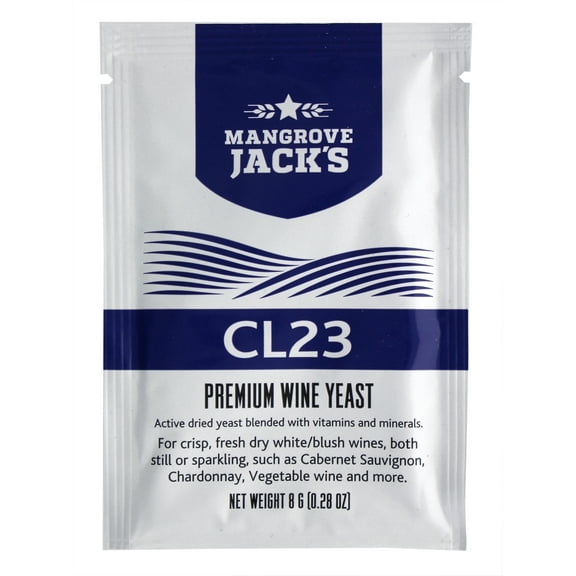 Mangrove Jacks Wine Yeast - CL23 8g treats 23L Dry White Blush Sparkling