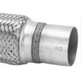 thumbnail image 2 of Stainless Steel Exhaust Flex Pipe 57x250mm Double Braided Bellow Silver for Car OffRoad, 2 of 4
