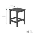 thumbnail image 7 of Westin Outdoor Patio Plastic Side Accent Table, Black, 7 of 7