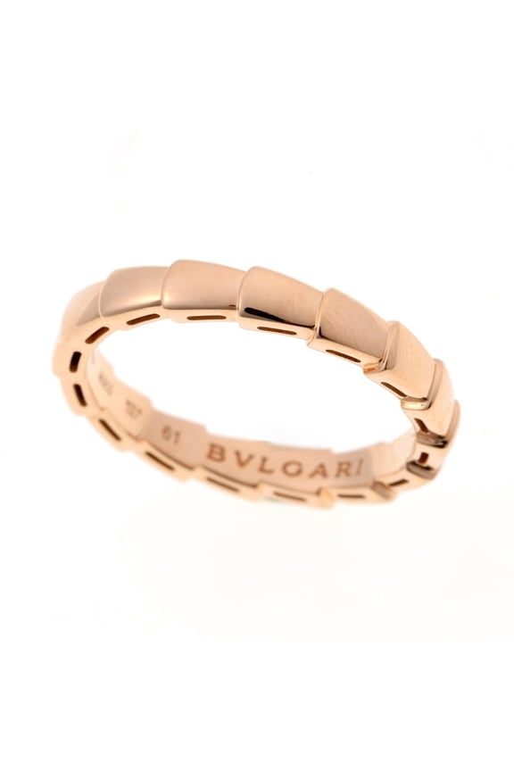 Pre-Owned Bulgari BVLGARI Serpenti Viper Ring 349654 349643 Au750 18KPG Pink Gold #21