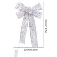 thumbnail image 2 of ZOELNIC Shining Ribbon Fairy Lights LED Christmas Lights, DIY Lace Bow Battery Operated Xmas Tree Holiday Indoor Outdoor Christmas Decor, 2 of 7