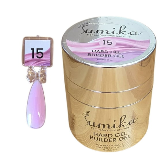 Sumika HEMA  TPO Free Builder Gel in Jar 50mL 1.69 oz Color 15