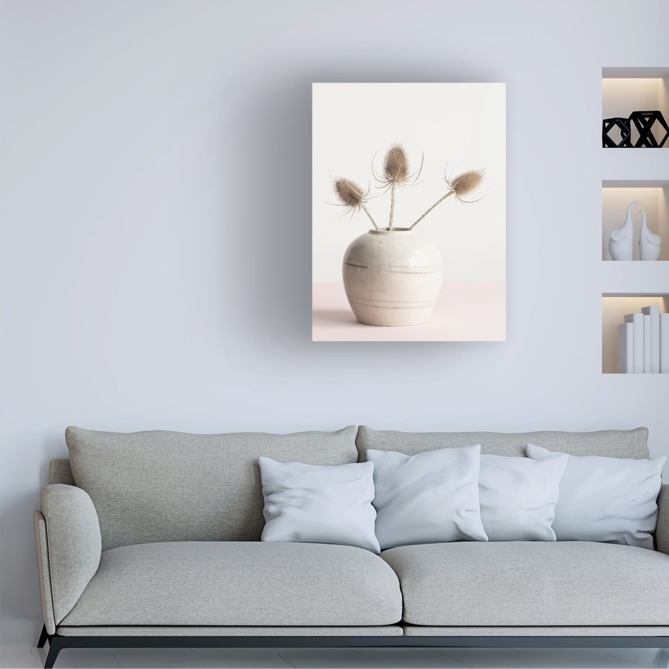 Trademark Fine Art Pictufy Studio Dried Flowers In Vase Canvas Wall Art