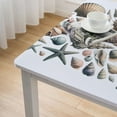thumbnail image 4 of BANET Tablecloth Seashells Table Cloth Stain Resistant Table Cover for Kitchen Dining Parties Weddings, 4 of 7