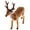 Beige, variant on Brand Clearance!!Christmas Simulation Elk Statue Ornaments Simulation Plush Reindeer Christmas Elk Home Decorations Desktop Reindeer Statue for Home Decor