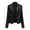 Black, variant on Women's PU Leather Motorcycle Jacket Slim Fit Coat Short Biker Jacket