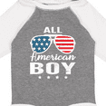 thumbnail image 4 of Inktastic All American Boy USA Parade Boys Long Sleeve Baby Bodysuit, 4 of 5
