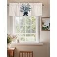 thumbnail image 3 of Kitchen Valances for Window, Eucalyptus Leaves in Vase Light Filtering Rod Pocket Valance Curtain, Retro Country Plant &nbsp;Short Curtains Window Topper for Bedroom Bathroom Living Room 54x18in, 3 of 7