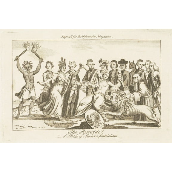 Print: The Parricide A Sketch Of Modern Patriotism., 1776