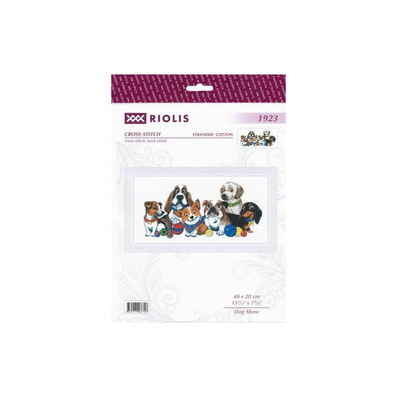 Riolis Cross Stitch Kit Dog Show