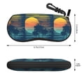thumbnail image 2 of Sikiie Palm Trees Sunglasses Soft Case Neoprene Zipper Eyeglass Case, Zipper Portable Spectacle Cases for Men Women, 2 of 6