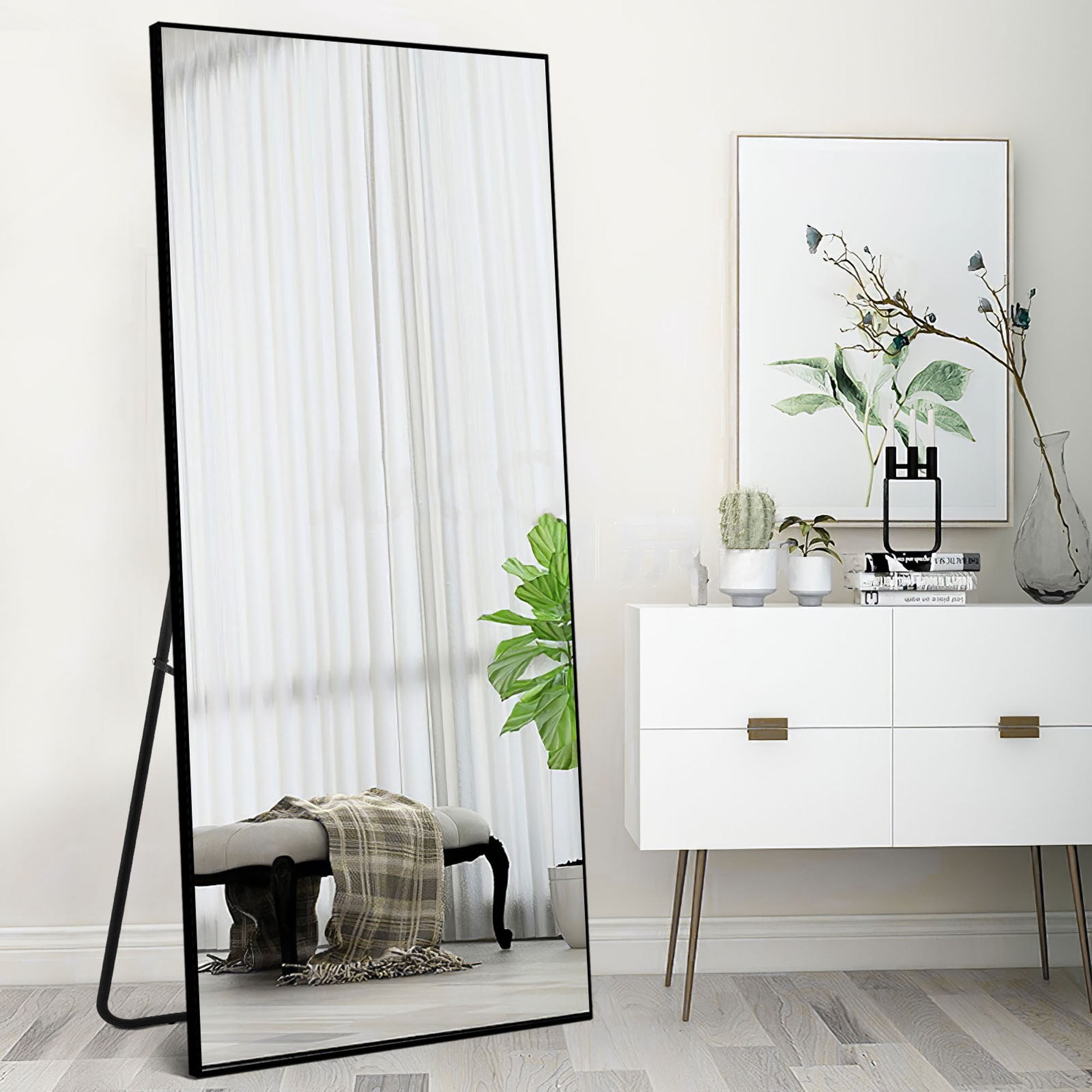 Neutypechic 71"x32" Full Length Floor Mirror Standing Rectangle Mirror