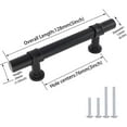 thumbnail image 5 of Goldenwarm, 3 Inch Matte Black Stainless Steel Cabinet Pulls with Mounting Screws 25 Pcs, 5 of 6