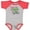 Baseball Heather and Red, variant on Inktastic Santa is Promoting Me to Big Brother Boys Baby Bodysuit