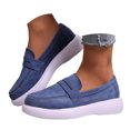 thumbnail image 3 of YLYL Women Penny Loafers Suede Leather Slip on Comfortable Casual Driving Office Work Dress Shoes, 3 of 9