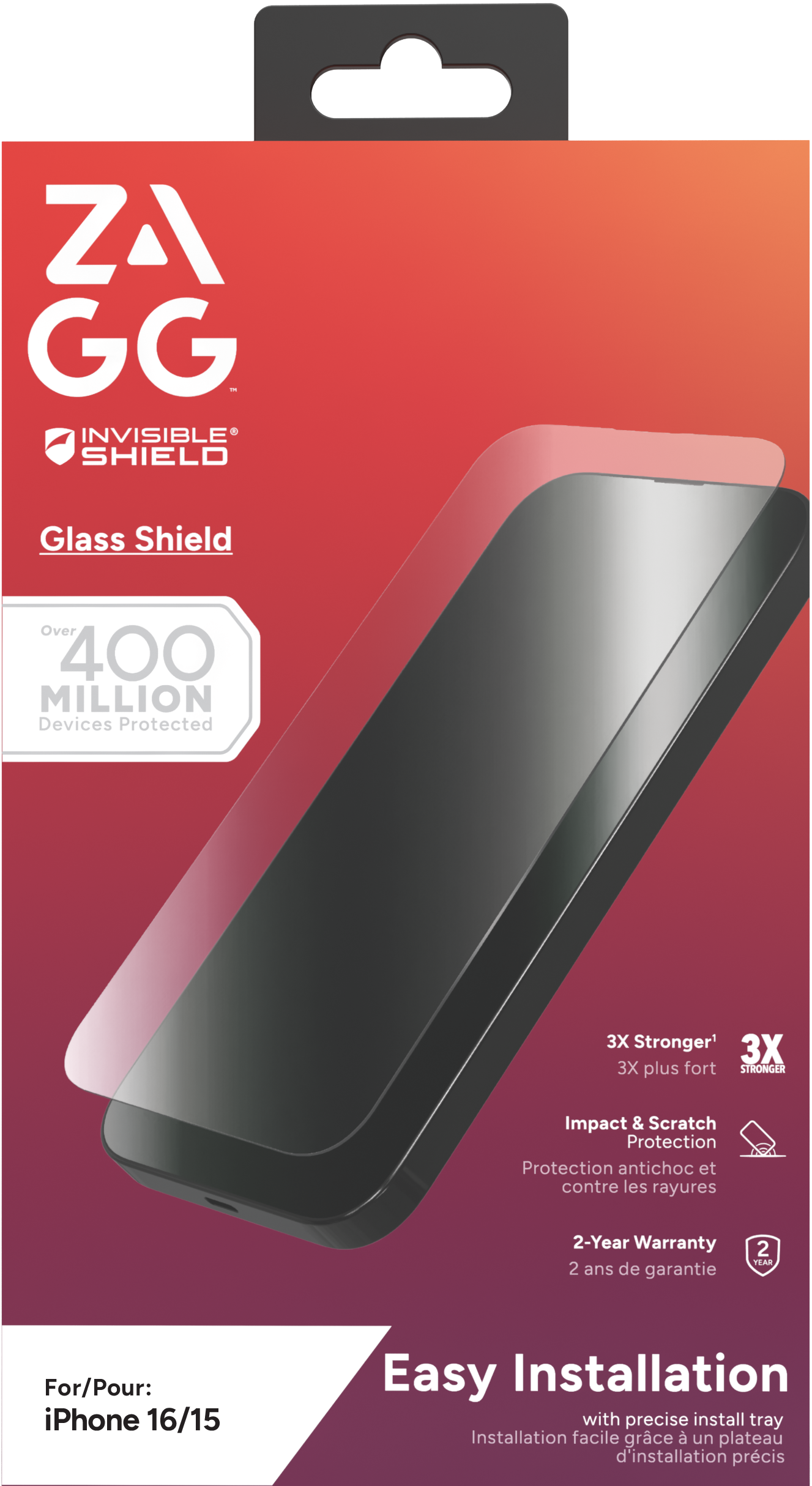 ZAGG InvisibleShield Glass Shield - iPhone 16 & 15 photo 3