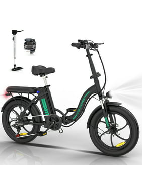 COLORWAY 20x3.0 Fat Tire Electric Bike, 11.2Ah/36V/500W E-Bike, 7-SHIMANO 19.9MPH Bicycle for Teenager and Adults-BK6M