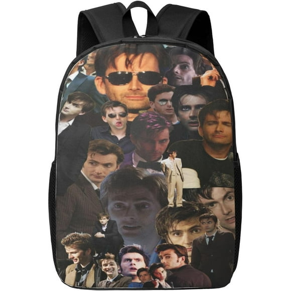David Tennant Laptop Computer Backpack Multi-functional School Hiking Work Daypacks Waterproof Business Computer Backpack Bag