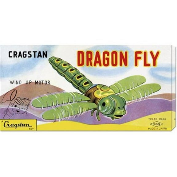 Bentley Global Arts dba American Walls GCS-374895-1224-142 retrobot 'Cragstan Dragon Fly' Stretched Canvas