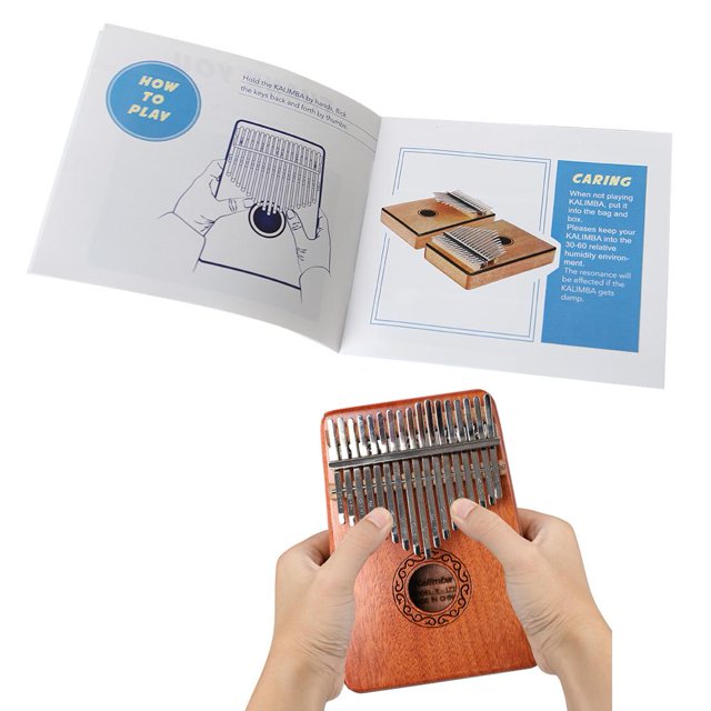 Kalimba Sheet Thumb Piano Text Libro de música Guía de instrumentos para principiantes