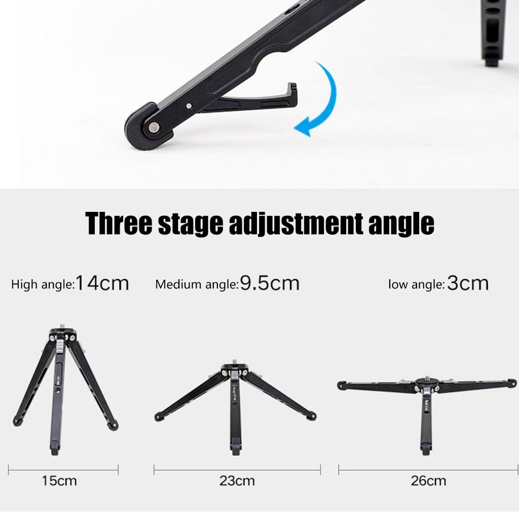 WINDLAND Aluminum Tripods For Camera Phone Desktop With 6kg Load Capacity Adjustable Height 20mm 140mm
