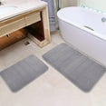 thumbnail image 4 of Non-slip Memory Foam Bath Mats Soft Absorbent Bathroom Rugs,20x32in,Rose Red, 4 of 7