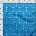 thumbnail image 3 of oneOone Rayon Medium Blue Fabric Nautical Sewing Fabric By The Yard Printed Diy Clothing Sewing Supplies 56 Inch Wide, 3 of 4