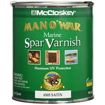 McCloskey Man O' War Satin Clear Marine Spar Varnish 1 qt