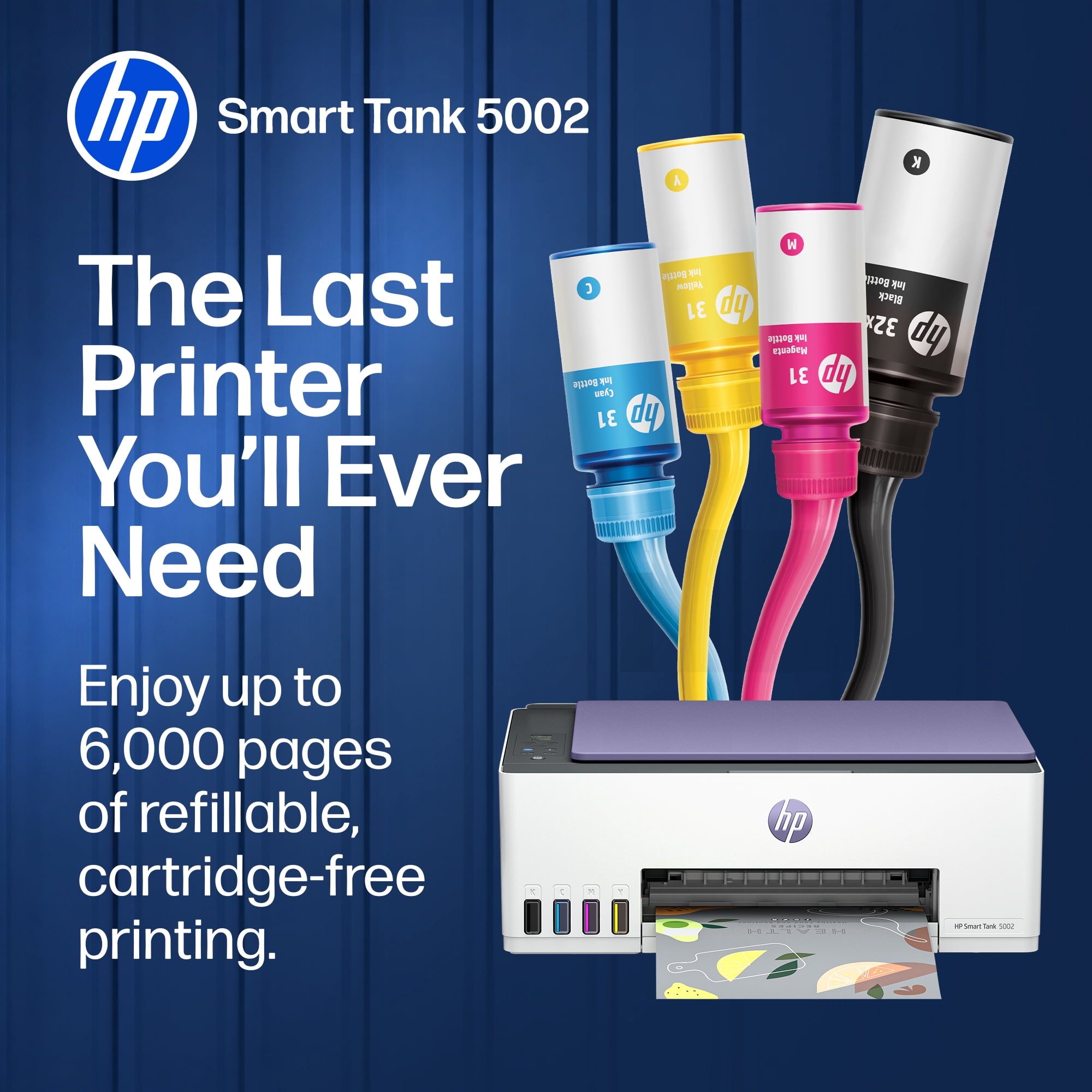 HP Smart Tank 5002 Wireless All-in-One Ink Tank Printer with 2 Years of Ink (Dawn Dusk)