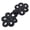 Black, variant on Cheongsam Frog Buttons Closure Sewing Fasteners for Sweater Coat Cheongsam Traditional Handcraft Accessories