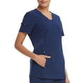 thumbnail image 3 of Genuine Dickies Women’s Stretch Twill V-Neck Rib-Knit Trim Scrub Top, WM12T914, 3 of 7