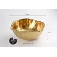 thumbnail image 2 of Pampa Bay Titanium-Plated Porcelain Large Salad Bowl, 10.5 Inch, Matte Gold Tone, Oven, Freezer, Dishwasher Safe, 2 of 5