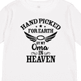 thumbnail image 4 of Inktastic Handpicked for Earth By My Oma in Heaven with Angel Wings Boys or Girls Long Sleeve Toddler T-Shirt, 4 of 5