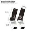 thumbnail image 2 of Uemuo Piano Keys With Musical Notes Printed Kids Boys Socks Seamless Crew Socks Crazy Funny Athletic Sport Socks for Children, 2 of 5