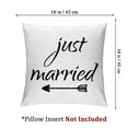 thumbnail image 4 of Set of 2, Married Pillows Cushion Cases, Double-Sided Print Short Plush Home Furnishing, 4 of 8