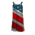 thumbnail image 5 of OAVQHLG3B Summer Dress for Women 4th of July Outfits for Women Casual Round Neck Leisure And Entertainment Sling Digital Print Mini Dress, 5 of 5