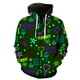 thumbnail image 1 of Sudadera con capucha y cremallera para hombre, de manga larga, con barra luminosa, estilo primaveral, estilo urbano divertido y de gran tamaño, estilo Harajuku con estampado 3D, informal y genial para, 1 of 6