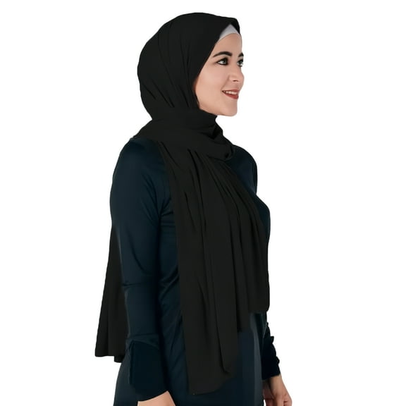 Non-see-through Premium Jersey Maxi Hijab Head Scarf Wrap for Muslim Women