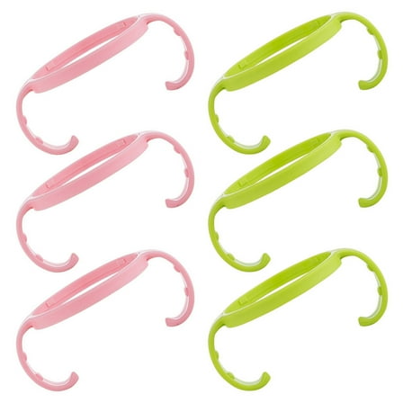 UPOUART Assorted Milk Bottle Handle Grip Made of Durable PP Material for Comfortable Holding Use 6 Pcs