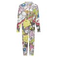 thumbnail image 4 of Hello Kitty Unisex Onesie Pajamas Zipper Jumpsuit Hooded One Piece Sleepwear for Family Mens Womens, 4 of 7