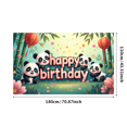 thumbnail image 2 of Colorful Number 28 Happy Birthday Balloons Celebration Banner Backdrop Party Supplies Decoration Background Photography Props, 2 of 3