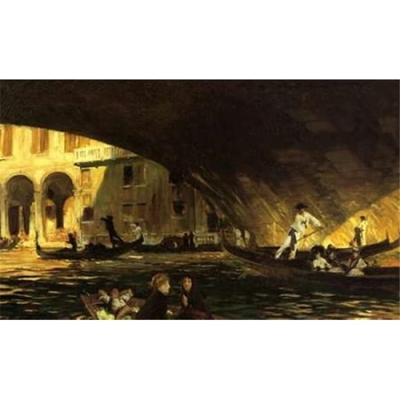 Bentley Global Arts PDX374294LARGE The Rialto Venice 1911 Poster Print by John Singer Sargent, 24 x 36 - Large