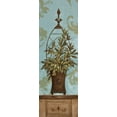 thumbnail image 2 of Gladding, Pamela 9x18 Black Ornate Wood Framed with Double Matting Museum Art Print Titled - Blue Olive Topiary II, 2 of 4