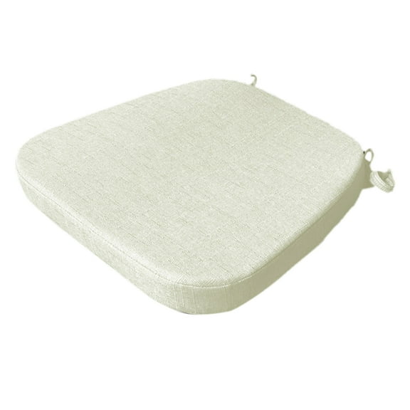 Horseshoe Shaped Chair Cushions with Ties, 15.75 x 15.75 Inch Square Seat Cushion for Kitchen Dining Chairs, Soft Indoor Chair Pads for Home Office Restaurant, 4PCS