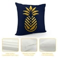 thumbnail image 4 of COMIO Yellow Pineapple Body Pillow Case Cover - Microfiber Bed Throw Pillow Covers, Summer Fruits Navy Blue Decorative Lumbar Pillow Cover with Envelope Closure for Sofa/Travel, 4 of 5