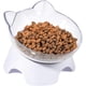 thumbnail image 1 of Cat bowl, leakproof tilted cat food bowl, beard fatigue elevated cat bowl, cat bowl can hold about 1 cup of pet food, 1 of 4