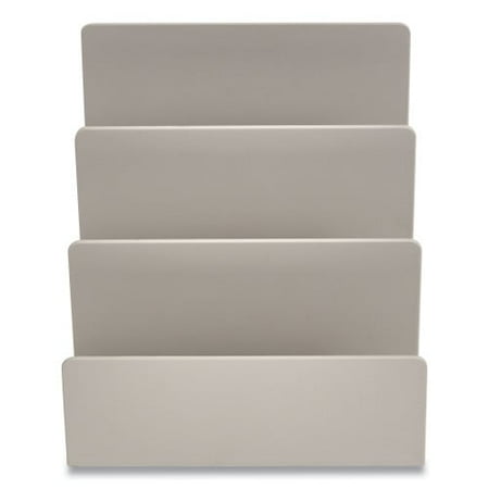 

2Pc TRU RED Plastic Incline Mail Sorter 3 Sections Letter Size Files 6.3 x 6.3 x 5.5 Gray (24380403)