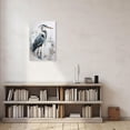 thumbnail image 5 of ZHONGYUTONG Blue Heron Canvas Wall Art Sea Bird Pictures Wall Decor Egret Beach Animal Painting for Bathroom Living Room Decor Framed (28.00" x 42.00"), 5 of 5