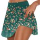 thumbnail image 2 of Jacenvly - Falda corta plisada de dos piezas para mujer, estilo informal, de verano, para tenis, atlética, elástica, para yoga, transpirable, color verde, 2 of 6