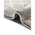 thumbnail image 4 of Marilyn Monroe Glam Collection Area Rug - Trellis (5' 3" x 8' Oval Gray Gold/Gold), 4 of 10